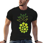 Funny Tennis Ball Pineapple For Tennis Player Gift  Rolled Sleeves T-Shirt