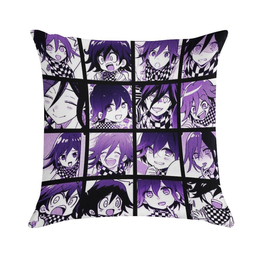 Kokichi Manga Collection (Colored) Soft Fade-Resistant Throw Pillow