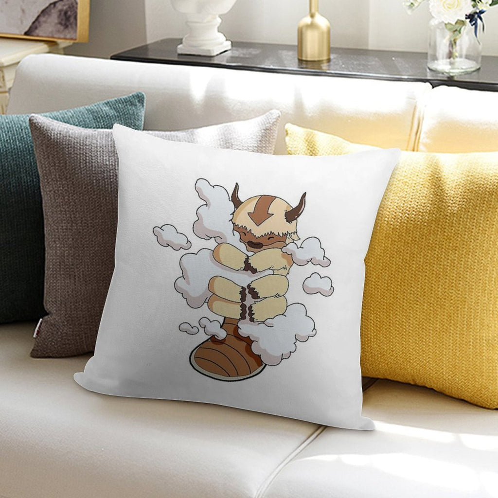 Appa with Clouds Soft Bedroom Essential Throw Pillow