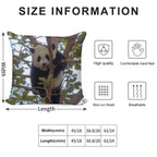Baby Panda Xiao Qi Ji at The National Zoo Soft High-Density Material Throw Pillow