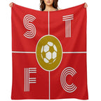 Swindon Town STFC Minimalist Artwork Travel-friendly Throw Blanket