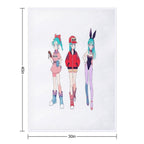 Bulma Girls Eco-conscious Throw Blanket
