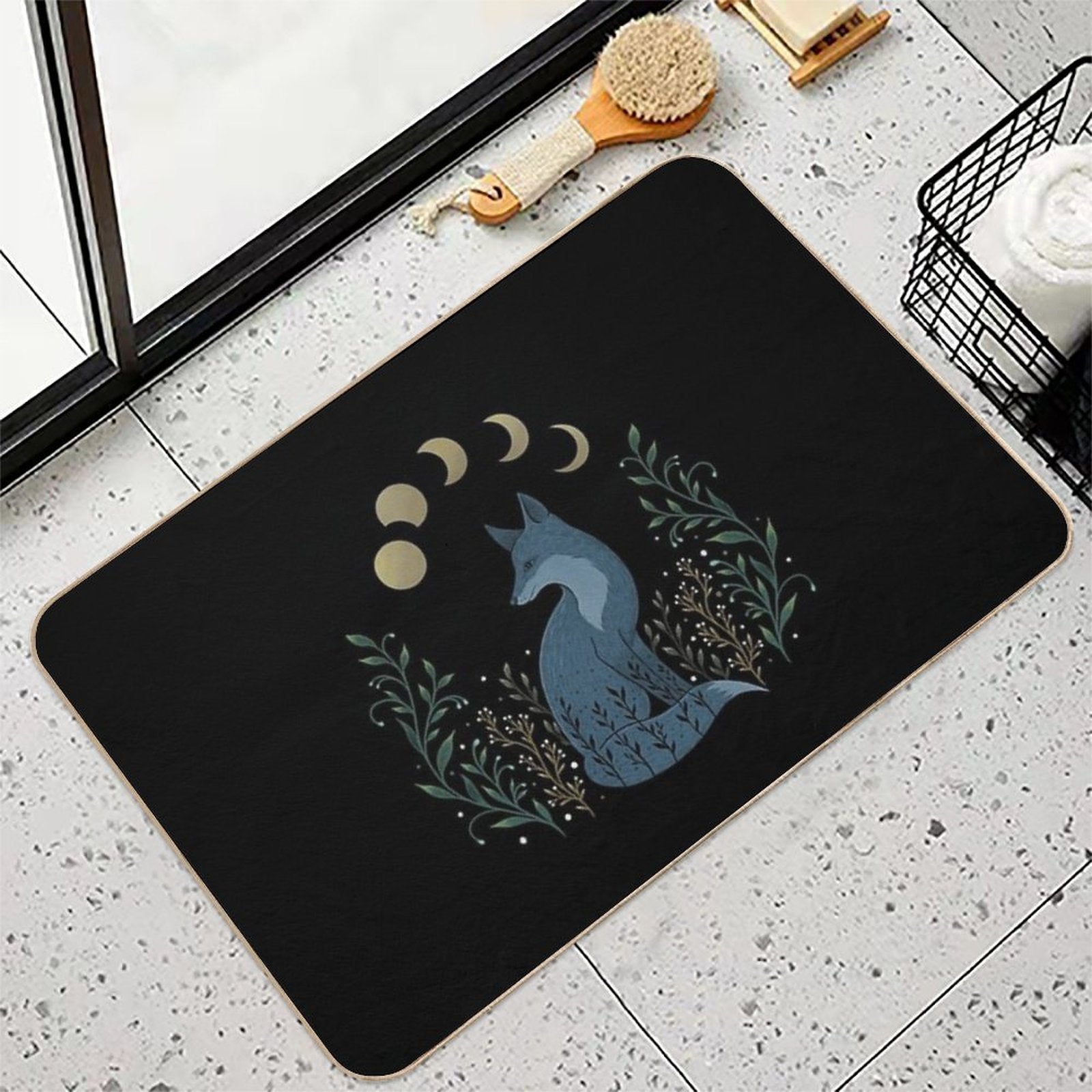 Fox on The Hill  Slip-Resistant Bath Mat