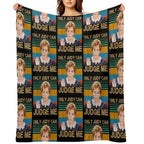 Funny Only Judy Can Judge Me Retro Vintage Sustainable Throw Blanket