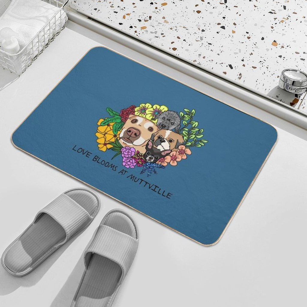 Love Blooms at Muttville!  Versatile Bath Mat