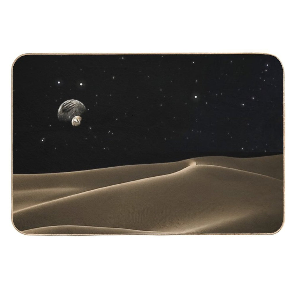 Dune Movie 2020 Fan Art , Moons , Arrakis Desert , Starry Sky  Slip-Resistant Bath Mat