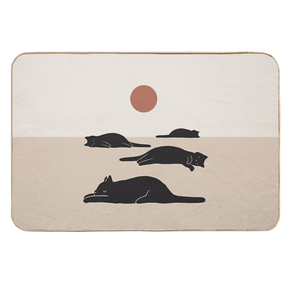 Cat Landscape 69  Rapid-Drying Bath Mat