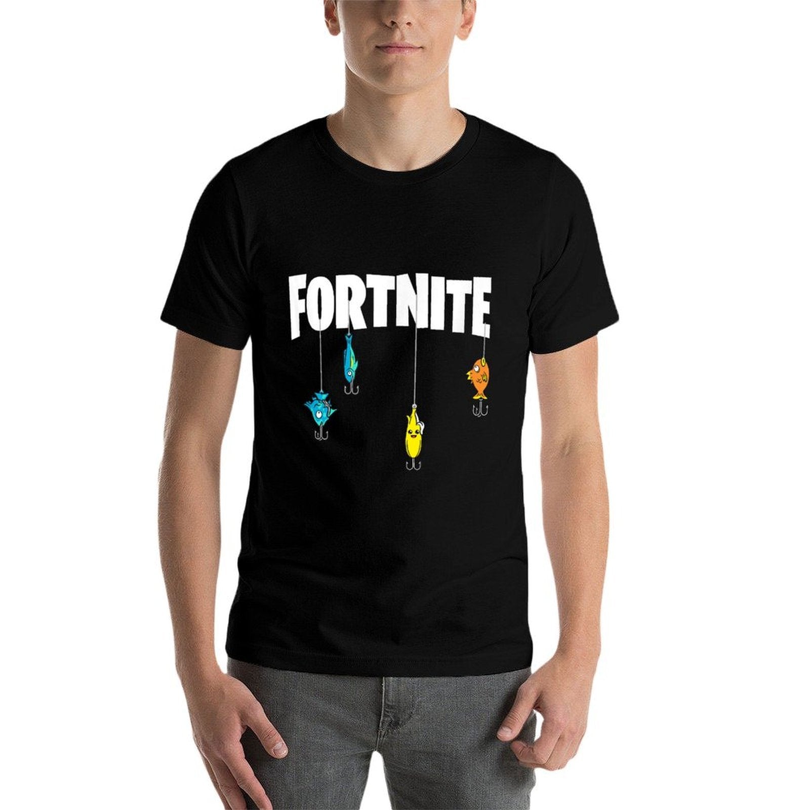 Fortnite Logo Lures White  Graphic-printed T-Shirt