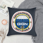 National Gendarmerie Intervention Group - GIGN (France) Soft Short Plush Fabric Throw Pillow