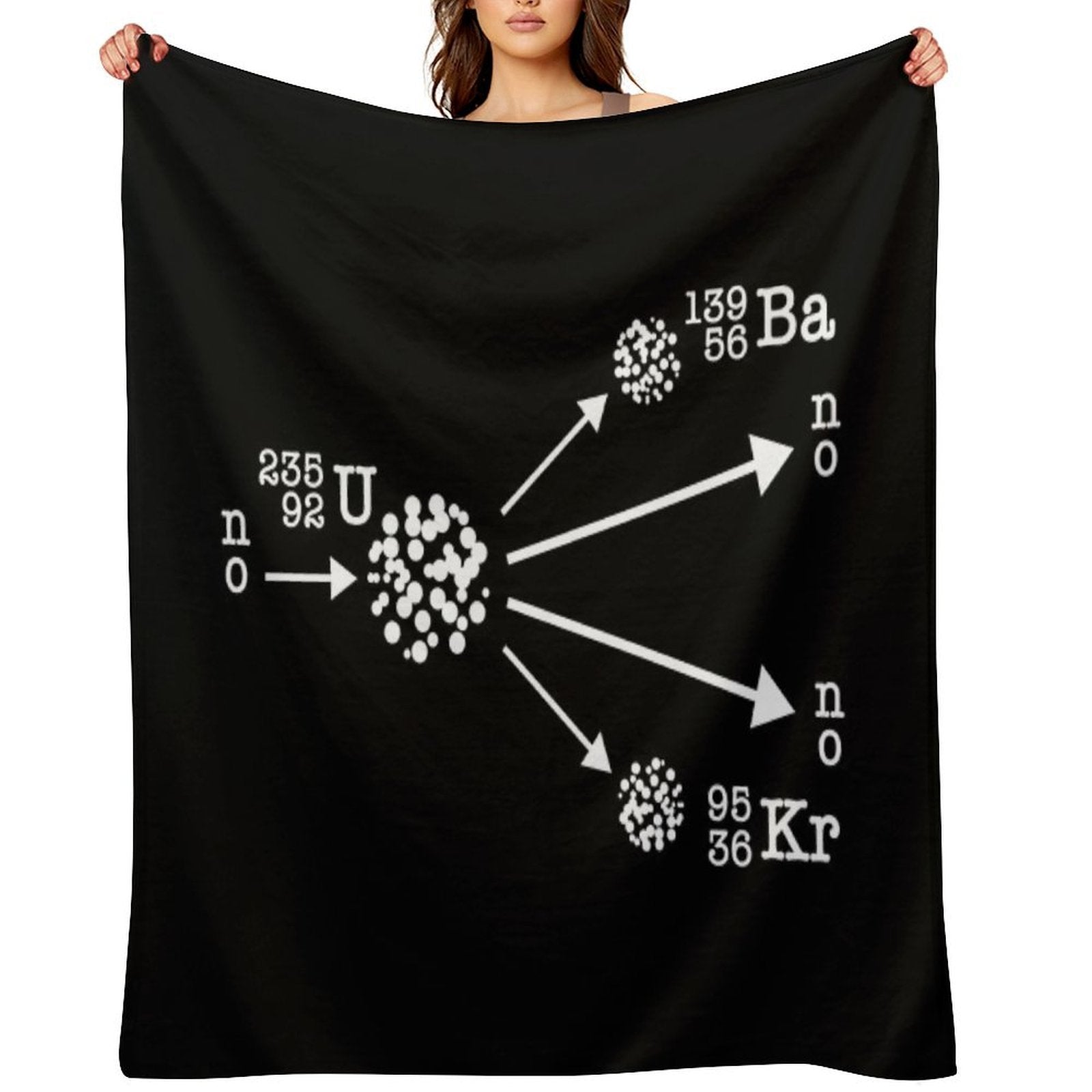 Nuclear Fission Nuclear Physicist Cool Nuclear Energy Easy Care Throw Blanket
