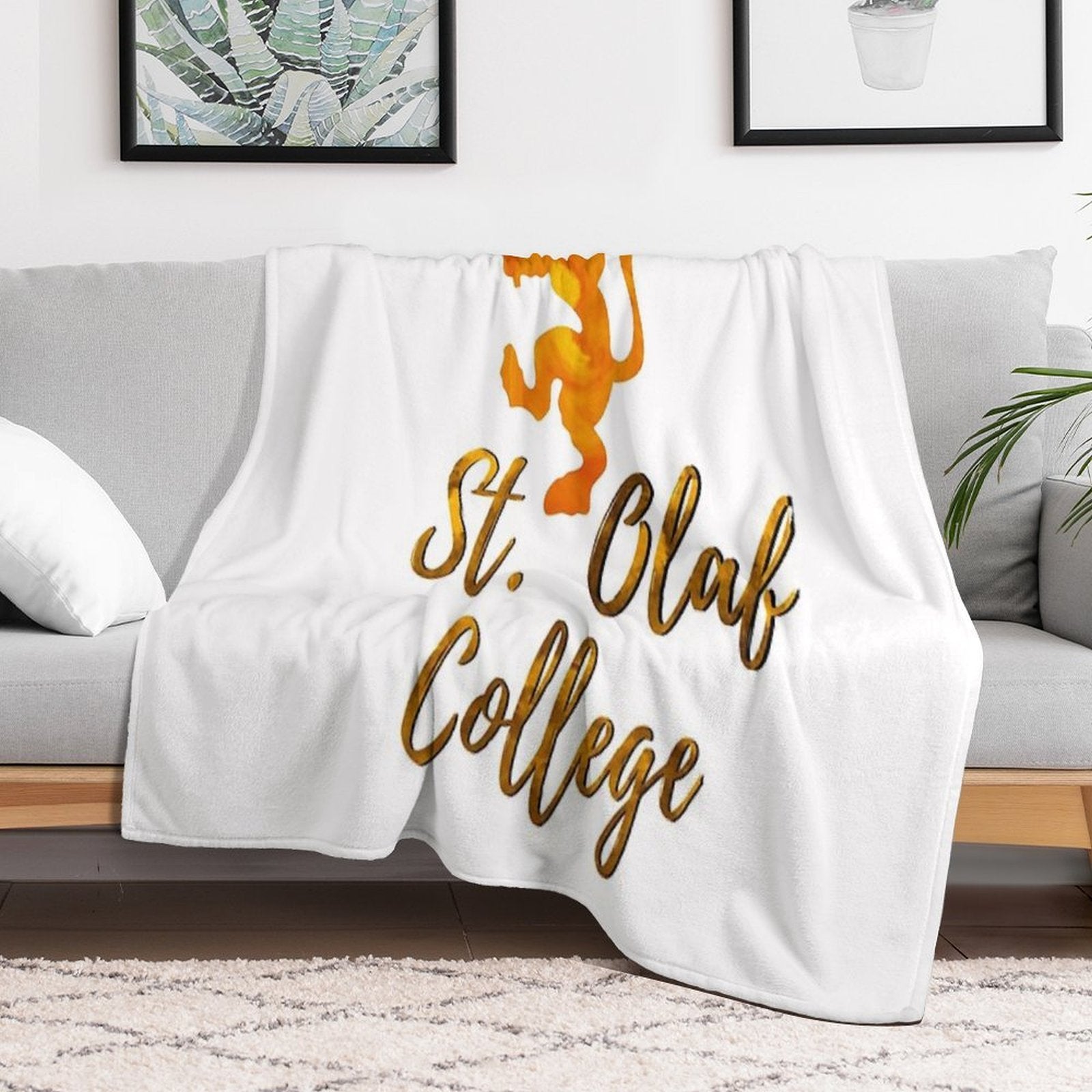 St. Olaf College Wrinkle-free Throw Blanket