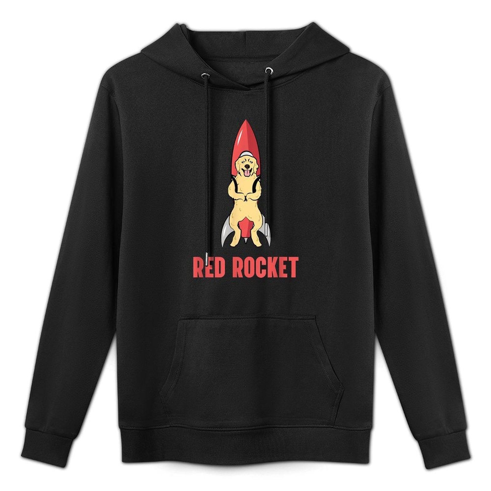Red Rocket Dog Funny Dank Meme Memes Men Women Casual Wear Hoodie