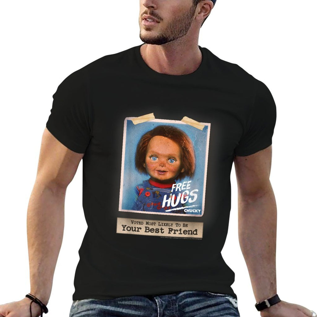Chucky Free Hugs Vintage Style  Stretchy T-Shirt