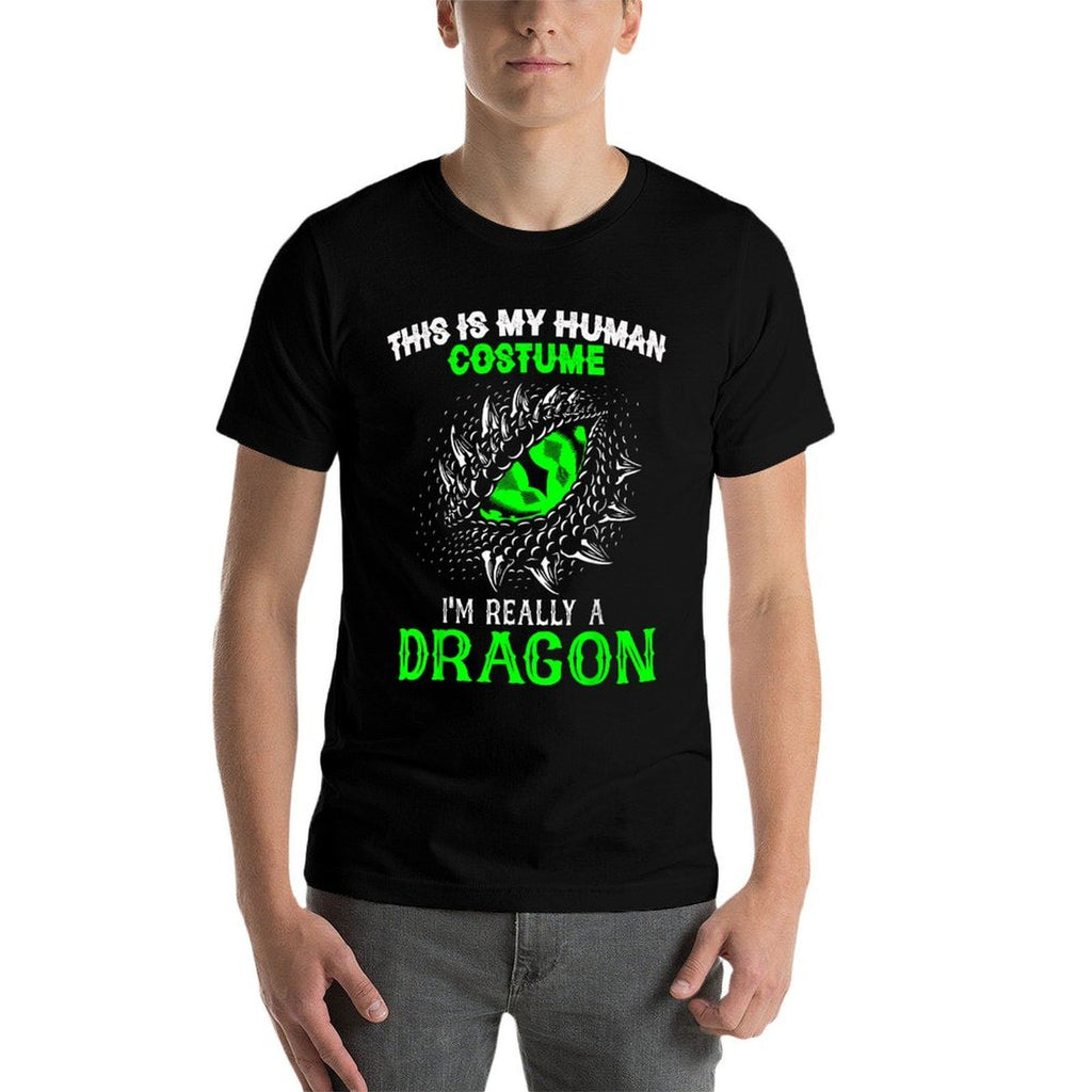 This Is My Human Costume Im Really A Dragon Halloween  Slim-fit Cut T-Shirt