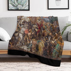 Battle of Grunwald by Jan Matejko Easy Care Throw Blanket