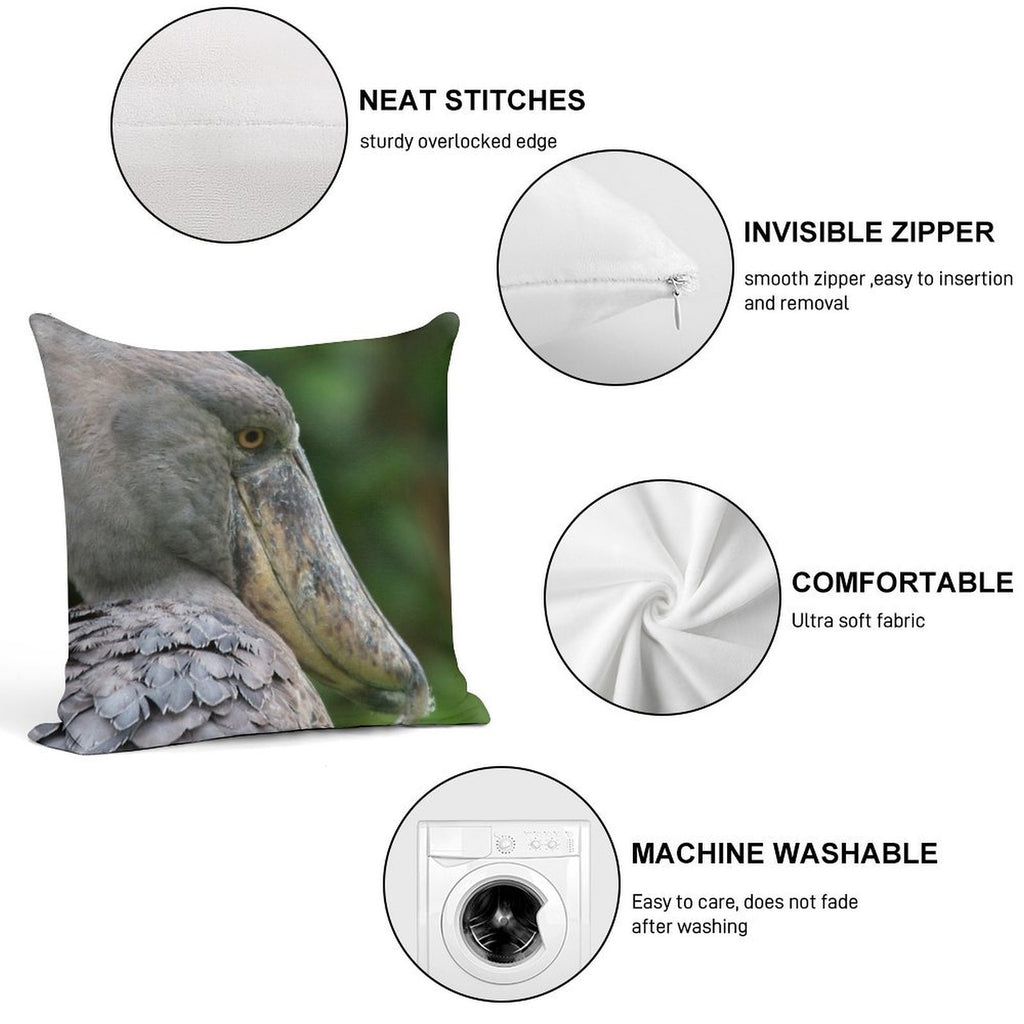 Shoebill Soft Warmth Comfort Throw Pillow
