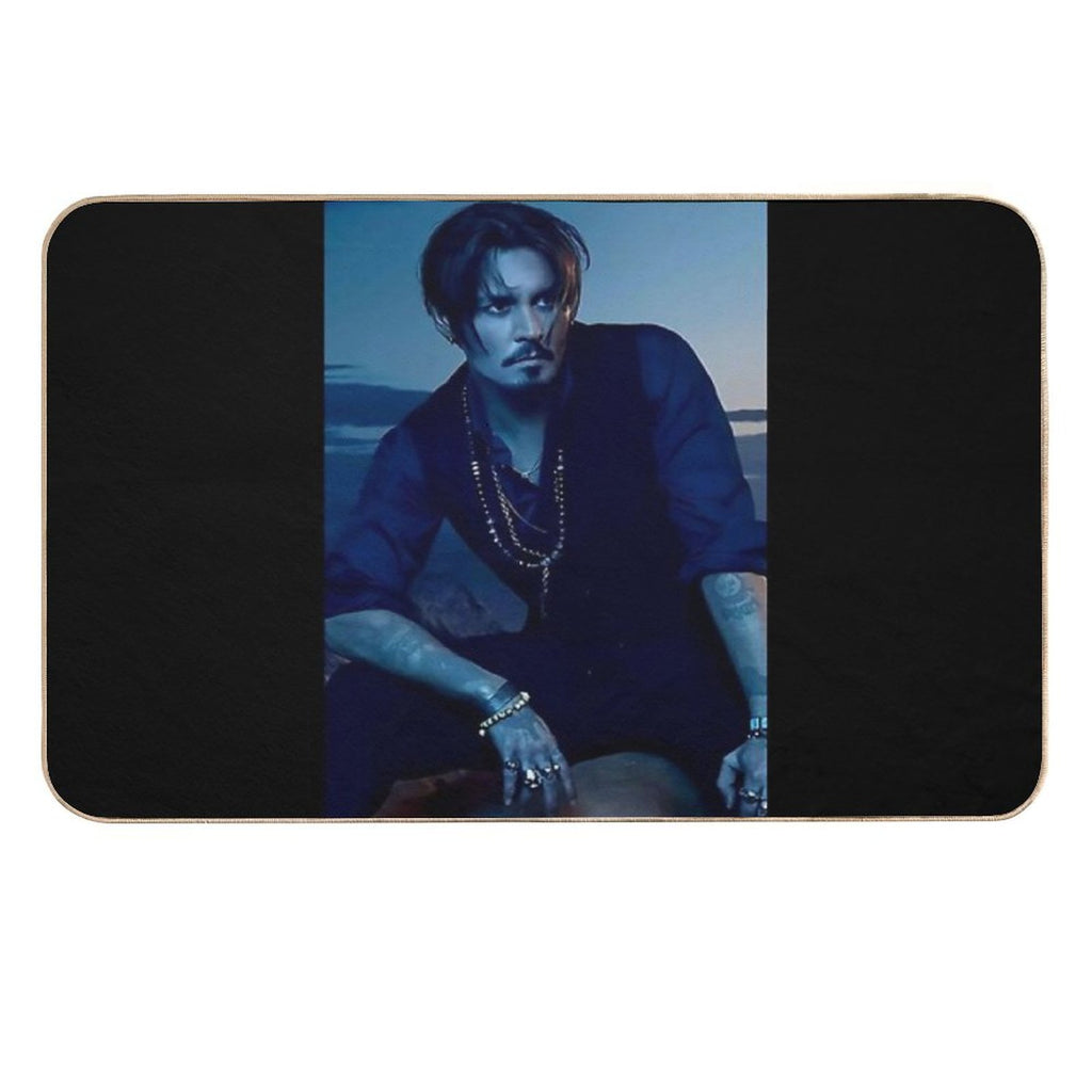 Johnny Depp Cool  Absorbent Bath Mat
