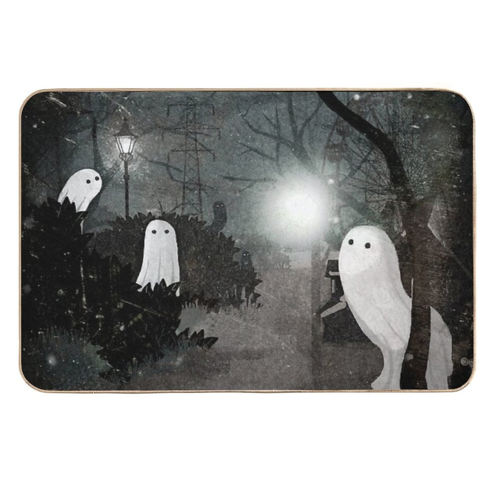 Twilight Ghosts  Rapid-Drying Bath Mat