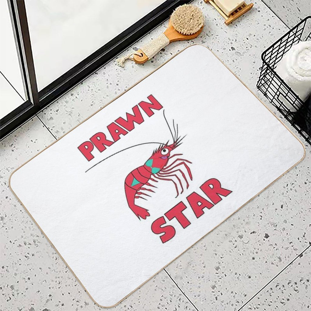 Prawn Star Patty  Repositionable Bath Mat