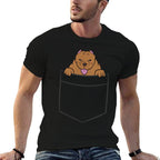 American Bully In The Pocket Cute American Bully  Fade-proof Color T-Shirt