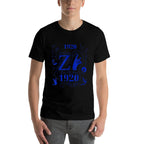 1920 Nineteen Twenty Retro Sorority Zeta New Crossing  Soft T-Shirt