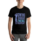 Swing, Swear, Find - Golf Cart Golfer Costume - Mens Golfing  Oversized Silhouette T-Shirt