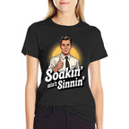 Soaking Aint Sinning - Funny Mormon  Wrinkle-resistant T-Shirt