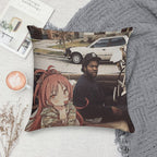 Waifuz N The Hood Feat Kyoko Sakura Soft Washable Throw Pillow