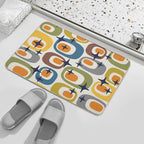 Mid Century Modern Atomic Sparkles 735  Stain-Proof Bath Mat