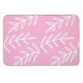 Cute Bohemian Leaves on Pink Background  Versatile Bath Mat