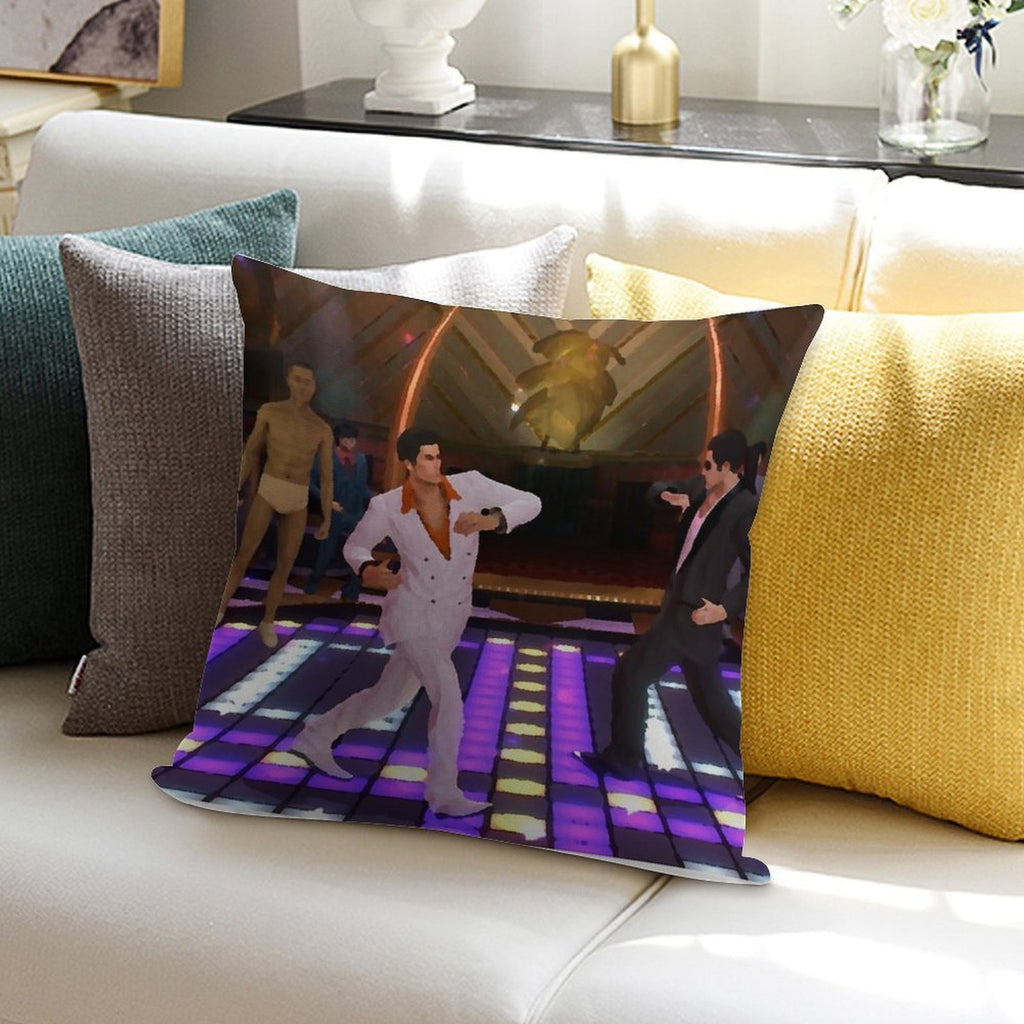 Epic Disco Battle Soft Fade-Resistant Throw Pillow