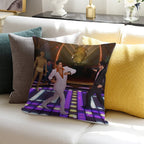 Epic Disco Battle Soft Fade-Resistant Throw Pillow