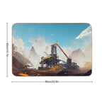 Satisfactory Game - Artwork  Slip-Resistant Bath Mat