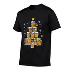 Beer Christmas Tree Xmas Brew Dad Men  Lightweight T-Shirt