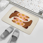 Cowgirl Boots – Blush & Mint Durable Bath Mat