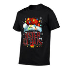Christmas Hat Lights Pajama Sister Claus Family Matching  Stretchy T-Shirt