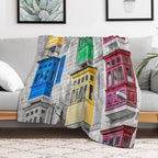 Maltese House Travel-friendly Throw Blanket