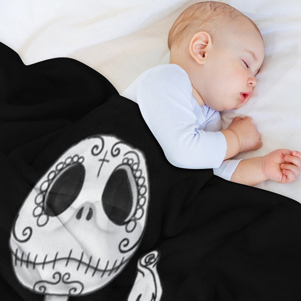 Sugar Skull Jack Skellington Versatility Throw Blanket