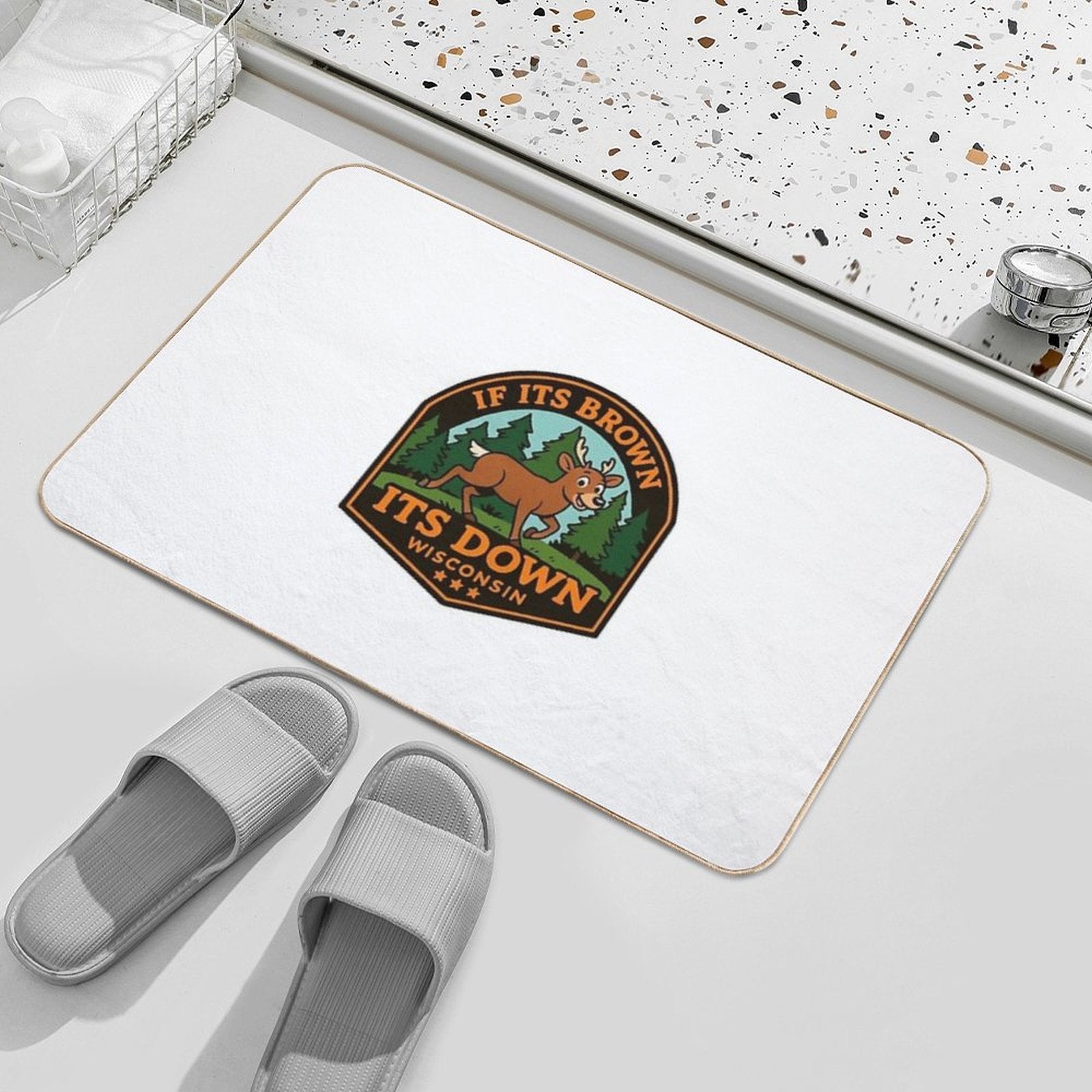 Buck Down  Easy Maintenance Bath Mat