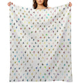 Color Cat Pattern Travel-friendly Throw Blanket
