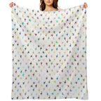 Color Cat Pattern Travel-friendly Throw Blanket