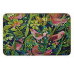 Three Pink Birds  Easy Maintenance Bath Mat
