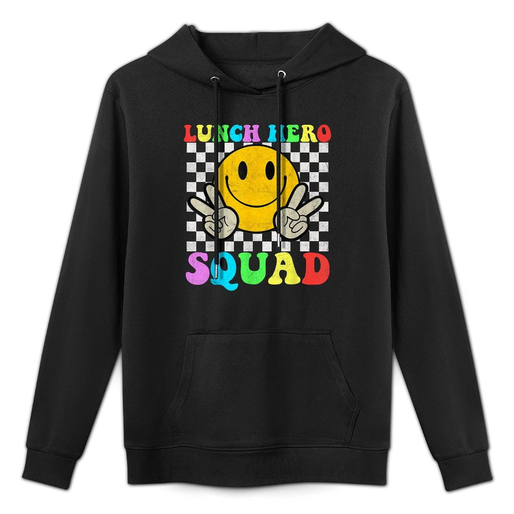 School Lunch Hero Squad Cafeteria Workers Machine Washable Hoodie