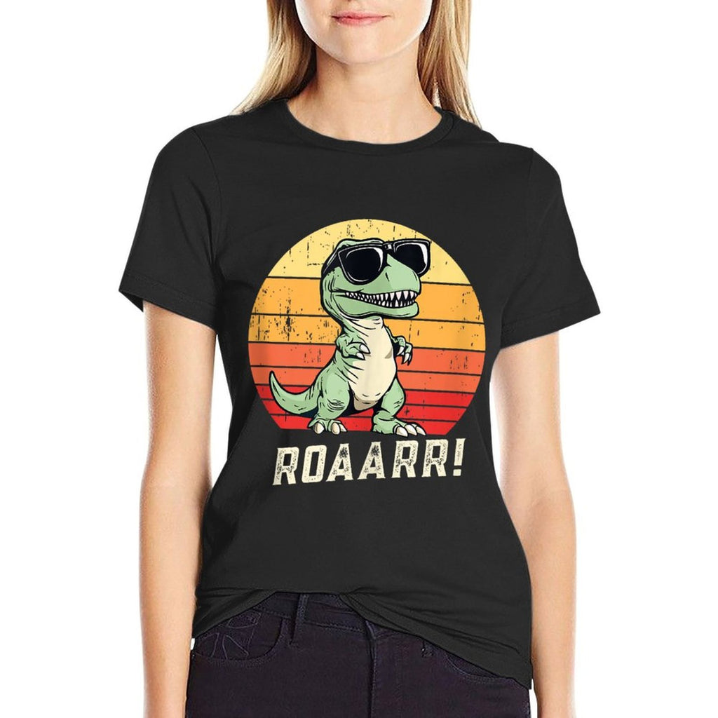 Funny Retro Dinosaur  Soft T-Shirt