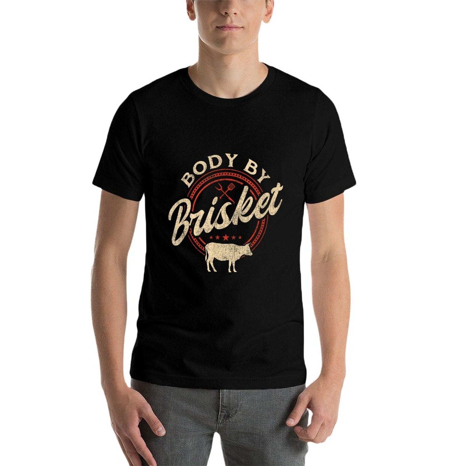 Body By Brisket - Pitmaster BBQ Lover Smoker Grilling  Tagless Design T-Shirt