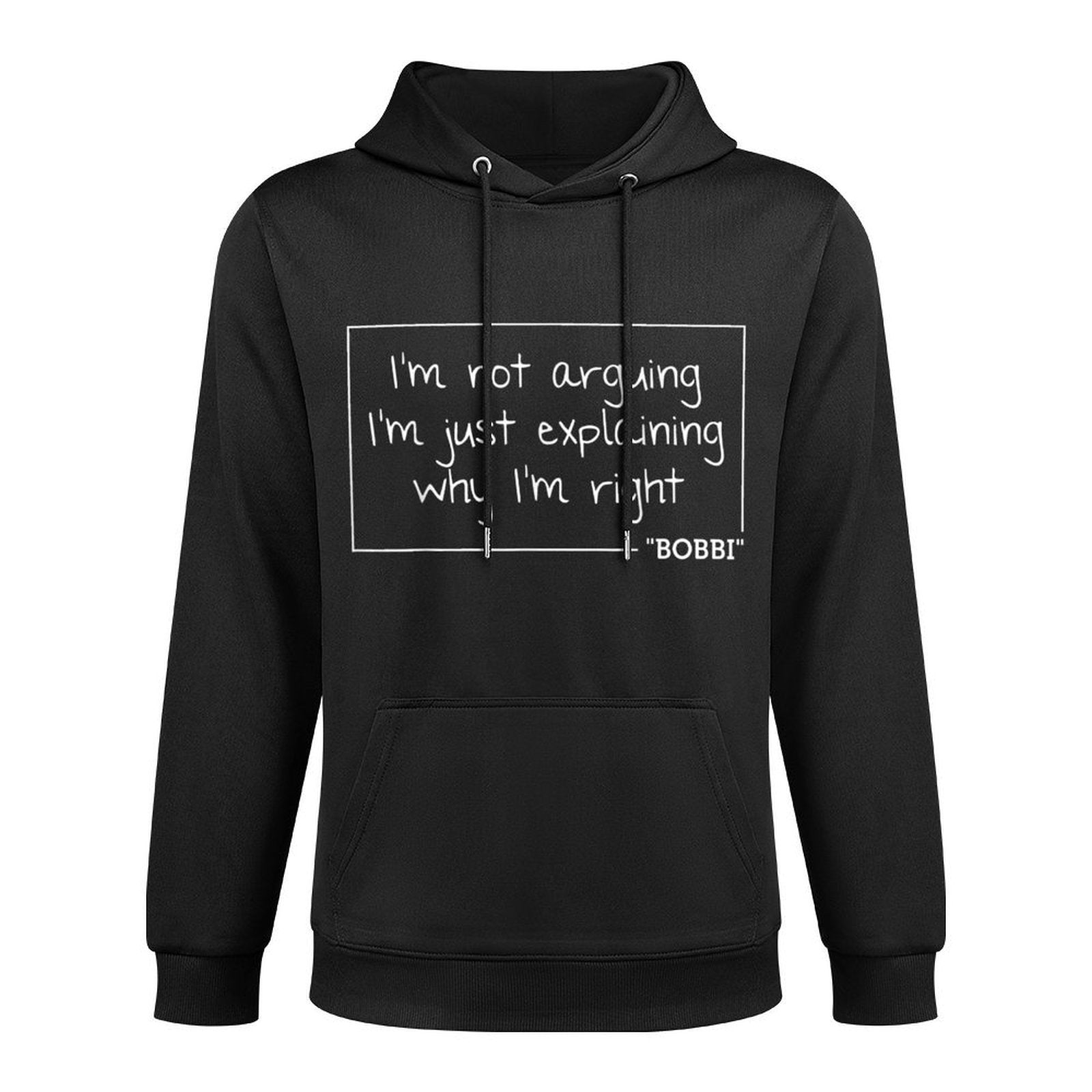 BOBBI Quote Personalized Name Funny Birthday Gift Idea Unisex Design Hoodie