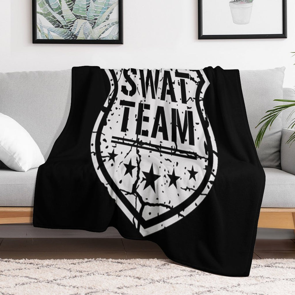 Swat Team Shield Versatility Throw Blanket