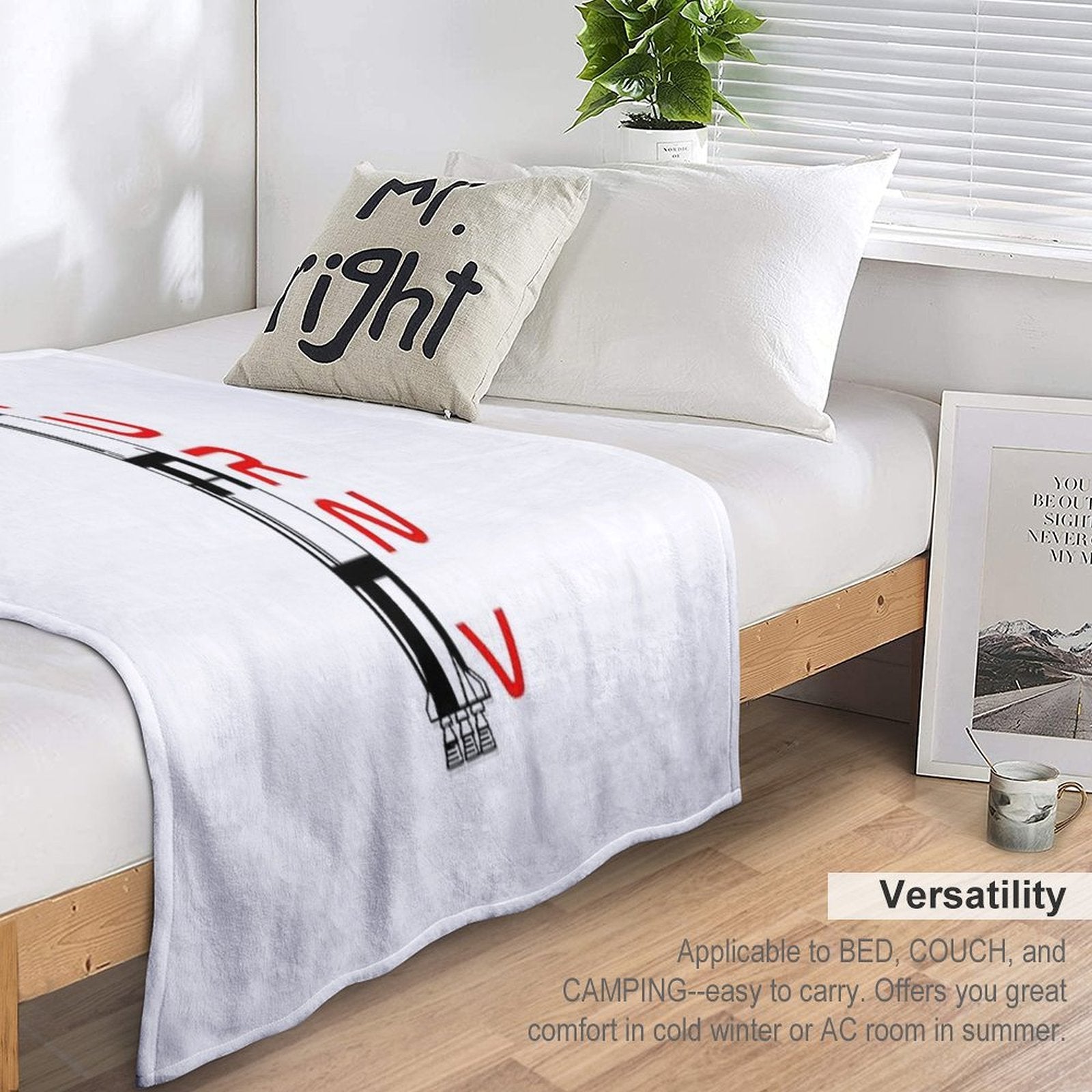 Saturn V Apollo NASA Rocket Comfort Throw Blanket