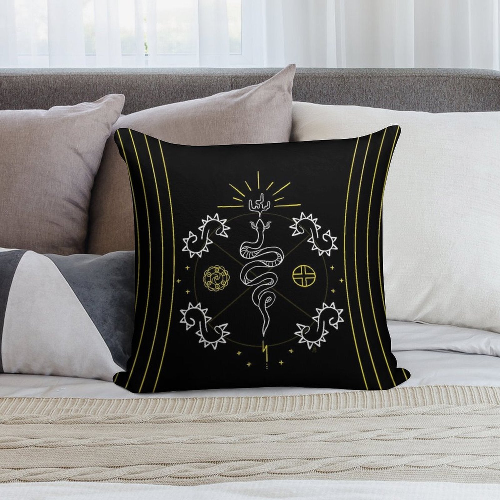 ᎤᎧᏖᎾ Soft Skin-Friendly Throw Pillow