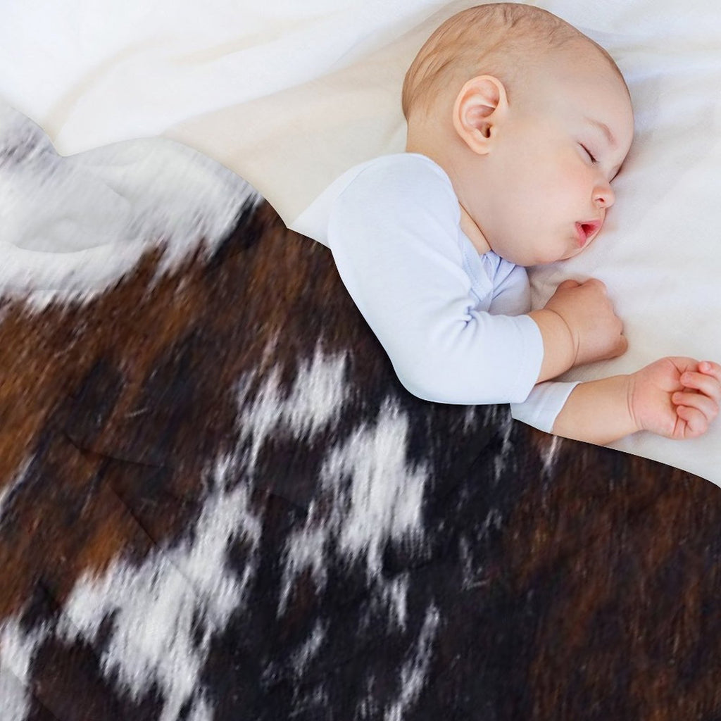 Wanderlust Cow Art Quick-dry Throw Blanket